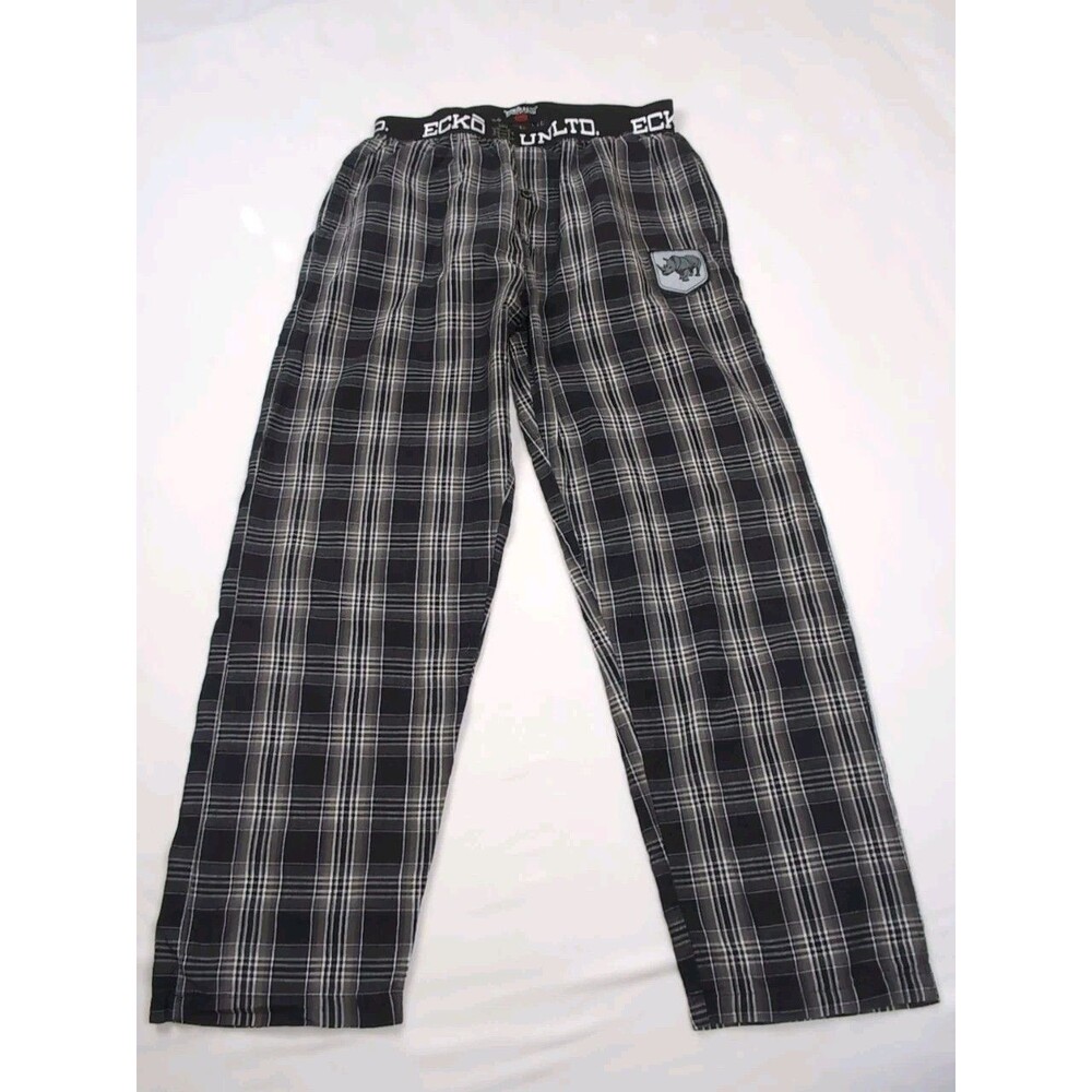 Ecko Unltd Men’s Pajama bottoms Plaid Sz Medium Skater Loungewear